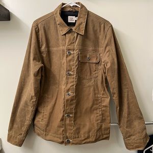 Flint and Tinder - Flannel-lined Waxed Trucker Jacket